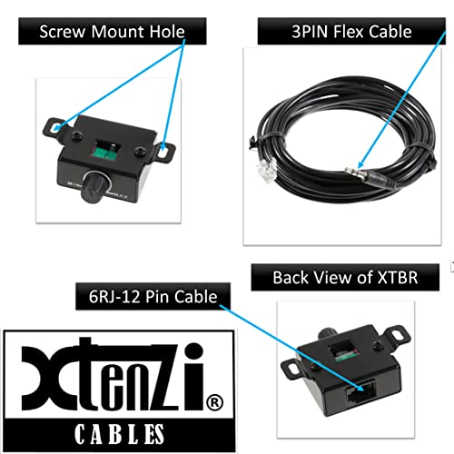 Xtenzi Amplifier Bass Volume Knob Control Remote XTBR7 Compatible with MTX Thunder/Wet Series Amp - Image 3