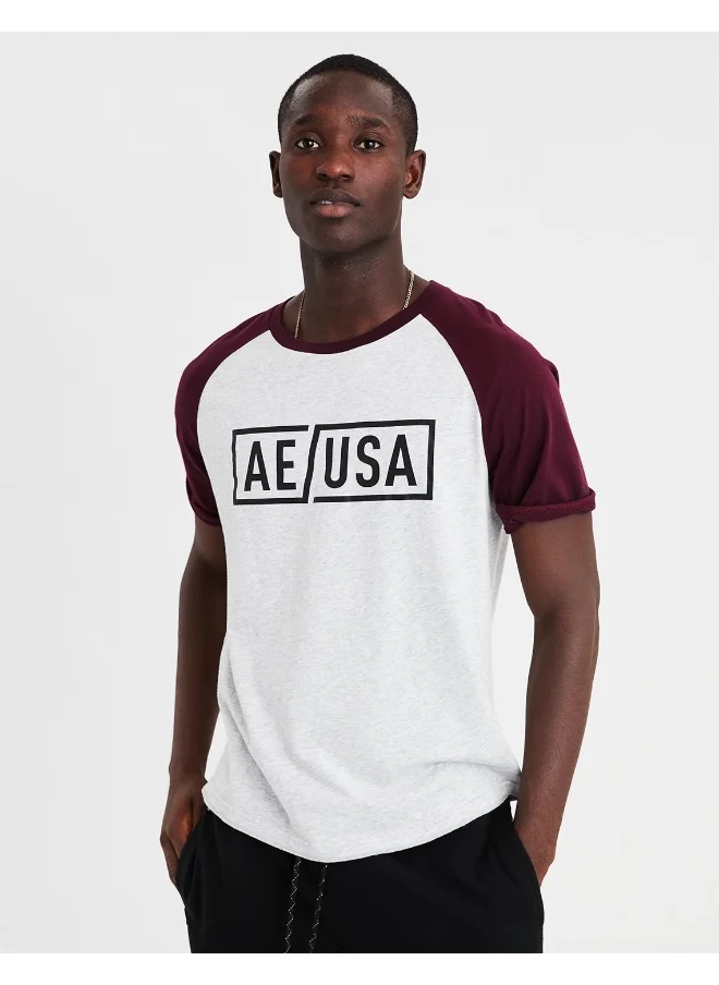 American Eagle Graphic Logo Crew Neck T-Shirt