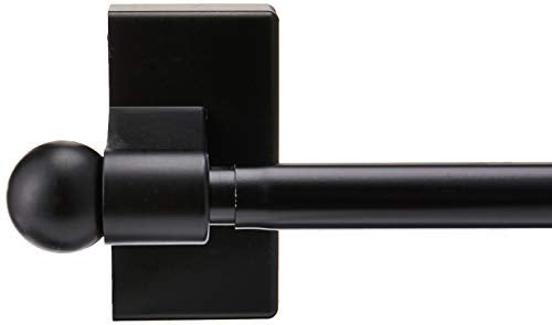 Rod Desyne Mag-12 Magnetic Curtain Rod, 17-30", Black - Image 2