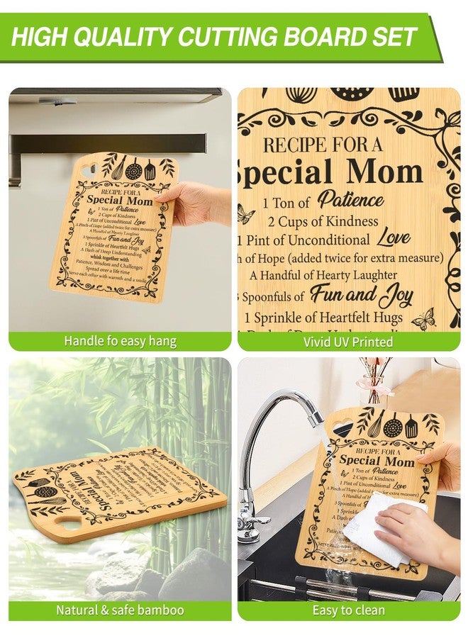 Aremdys Gifts for Mom,Mom Birthday Gifts from Daughter Son Bamboo Cutting Board Set Best Mom Ever Gift Ideas for Special Mom Mother New Mom Step Mom, Mothers Day Gift - Image 4