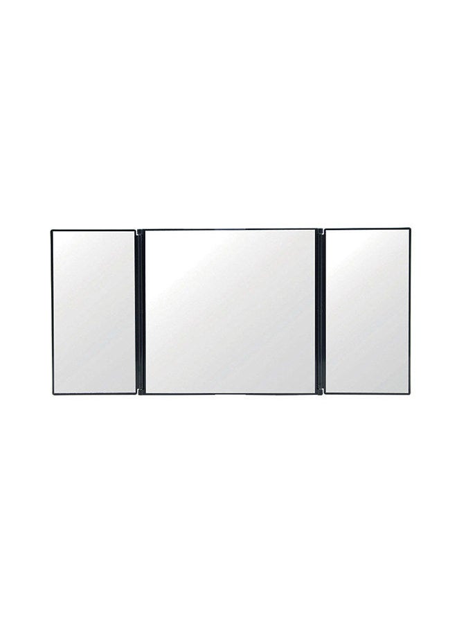 Generic - Car Visor Mirror Makeup Travel Vanity Mirror Cosmetic Tri-Fold Auto Mirror - Image 1