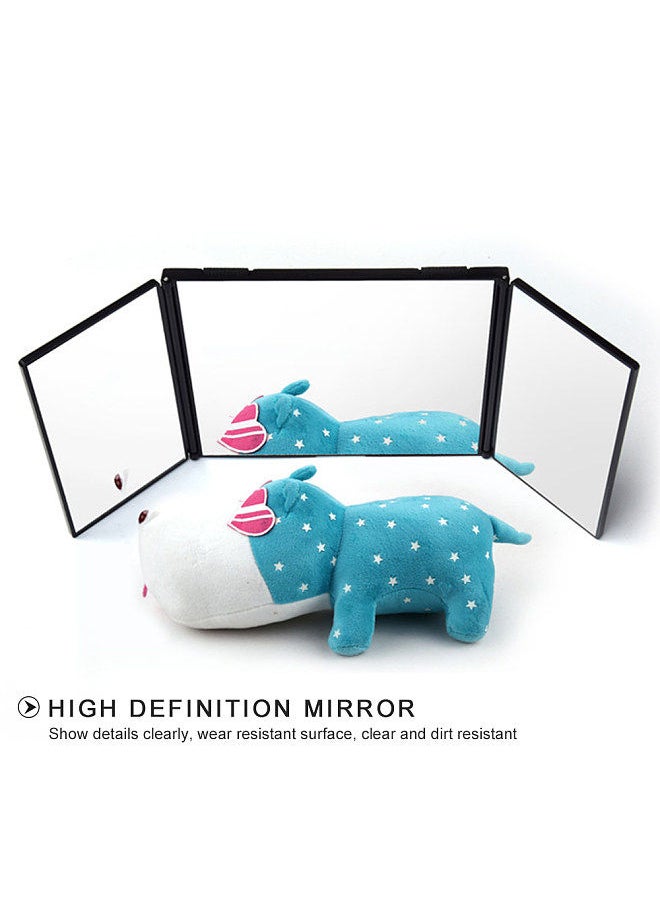 Generic - Car Visor Mirror Makeup Travel Vanity Mirror Cosmetic Tri-Fold Auto Mirror - Image 1