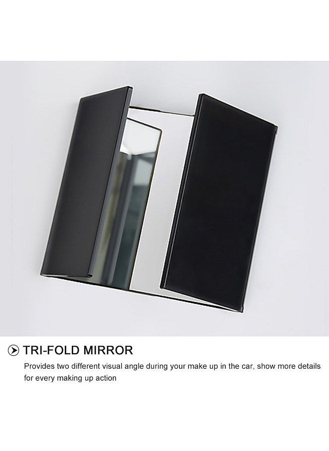 Generic - Car Visor Mirror Makeup Travel Vanity Mirror Cosmetic Tri-Fold Auto Mirror - Image 1