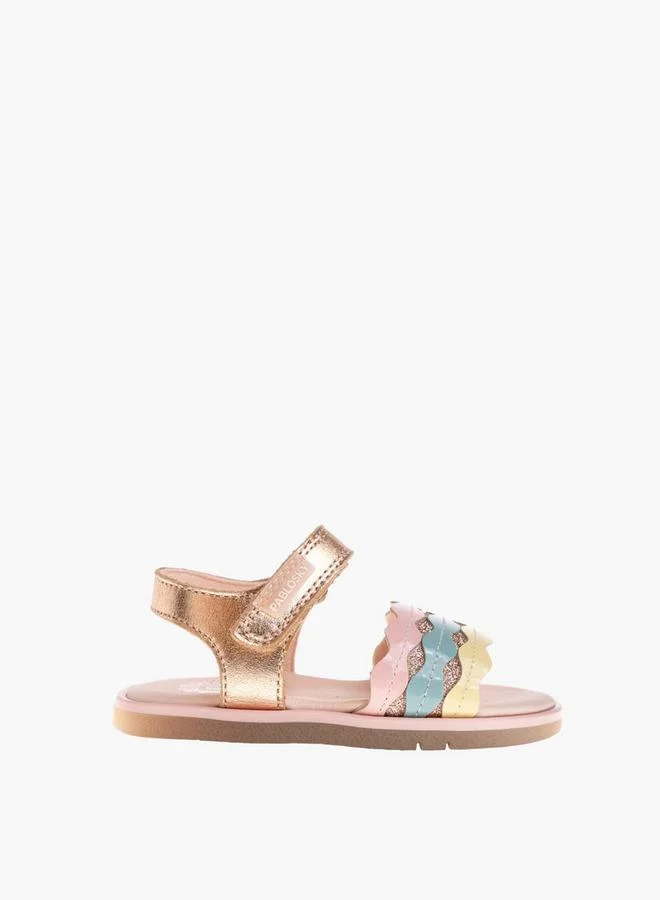 Pablosky Girls Strap Sandals With Hook And Loop Closure