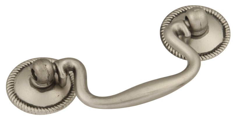 Hickory Hardware Hickory Hardware P8048-ST 2-1/2-Inch Manor House Bail Cabinet Pull, 2.5-Inch, Silver Stone 
