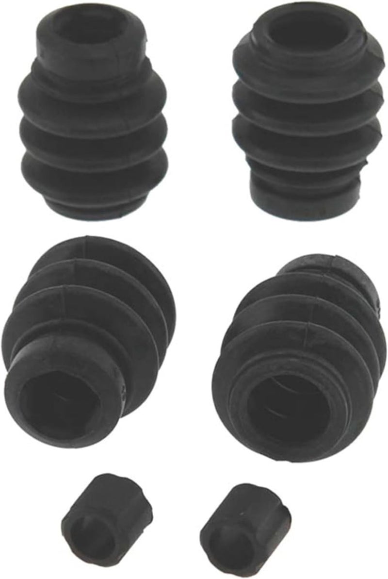 Professional 18K1929 Front Disc Brake Caliper Rubber Bushing Kit with Seals, Black
