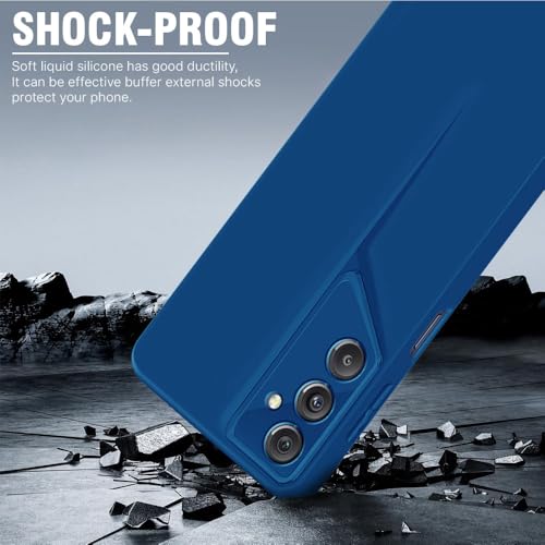 WOW IMAGINE Slim Back Cover for Samsung Galaxy M34 5G | Galaxy F34 5G | Blade Series Ultra Thin Case with Lightweight Design | Camera Protection | Soft Matte Silicone Flexible Mobile Case - Blue - Image 3