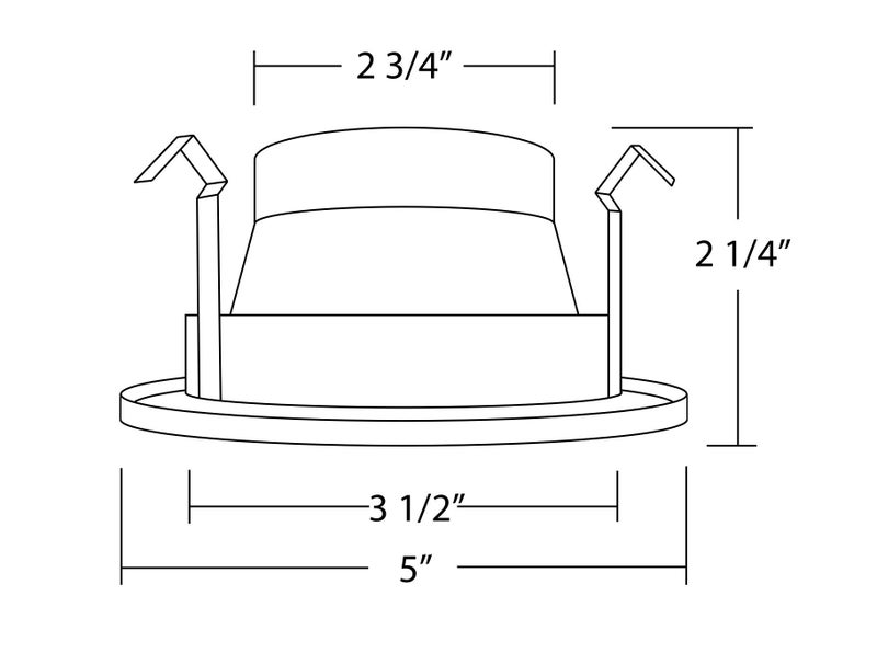 NICOR Lighting 4 in. White Specular Recessed Cone Trim (19504) - Image 5