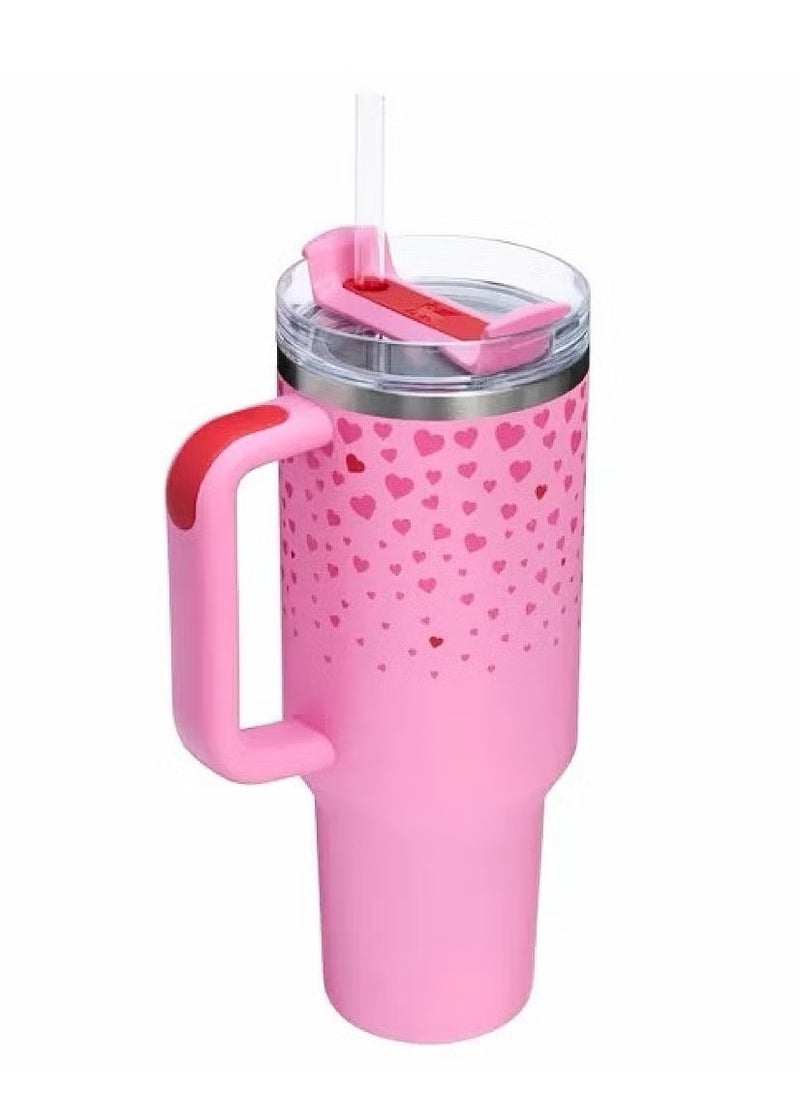 Stanley - Valentine's Day Limited Quencher H2.0 FlowState Stainless Steel Vacuum Insulated Tumbler with Lid and Straw for Water, Iced Tea or Coffee, Smoothie and More, 40 oz - Image 1
