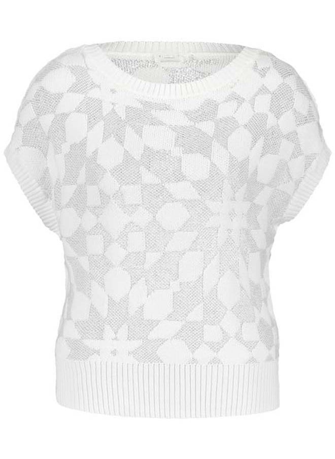 GERRY WEBER - Sleeveless jumper with a knitted pattern - Image 1