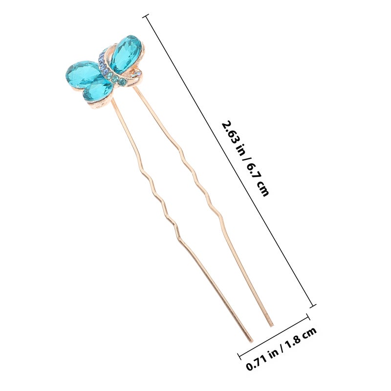 4pcs Bridal Hairpins Rhinestone Hairpins U Type Hair Accessories for Brides Bridesmaid - Image 2