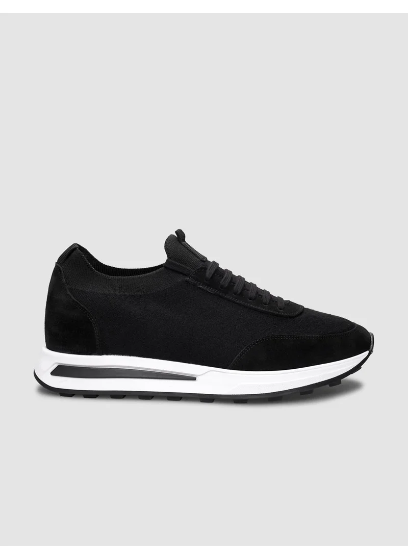 كاباني Knitwear Black Lace-Up Men's Sneaker