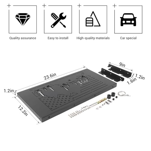Hoolcar Tailgate Table Rear Door Foldable Table Cargo Shelf Storage Rack Compatible with Jeep Wrangler JK JKU 2007-2017, Support up to 75lb Storage Cargo Luggage Holder Carrier - Image 3