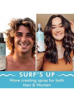 Beauty by Earth Sea Salt Spray For Hair Men & Women Dry Texture Spray For Hair Wavy Hair Products Texturizing & Volumizing Spray Hair Texture Spray Curl Spray Beach Waves Spray Hair Spray  - Image 5