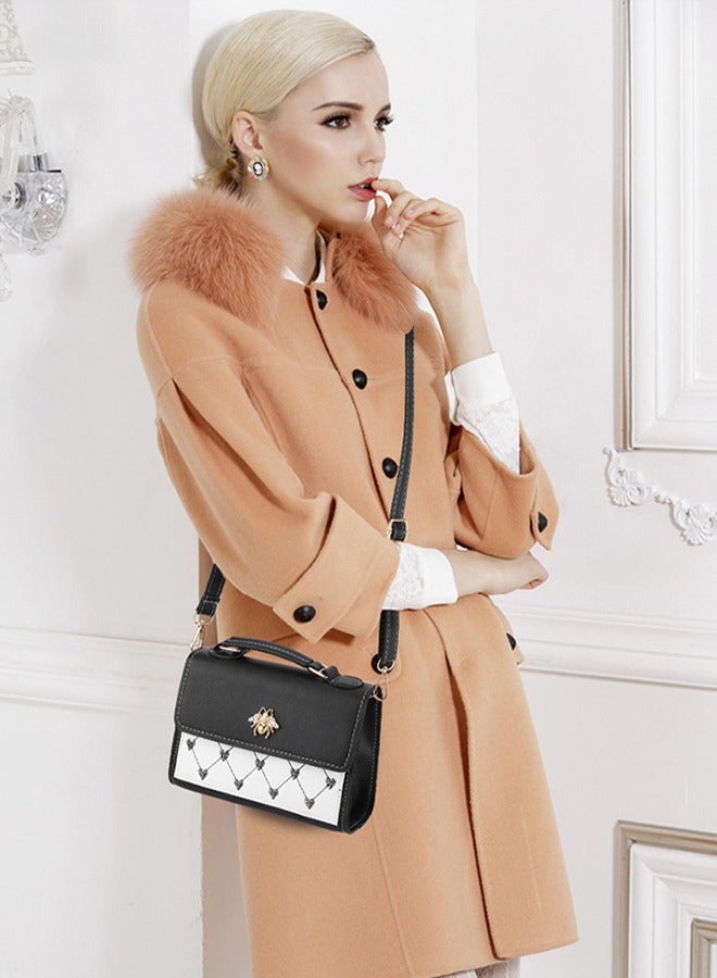 DUNISO Crossbody bag for women,magnetic button shoulder bag，PU leather handbag bag，with adjustable shoulder strap,suitable for shopping, dating, travel and work，20*15*6cm  - Image 2