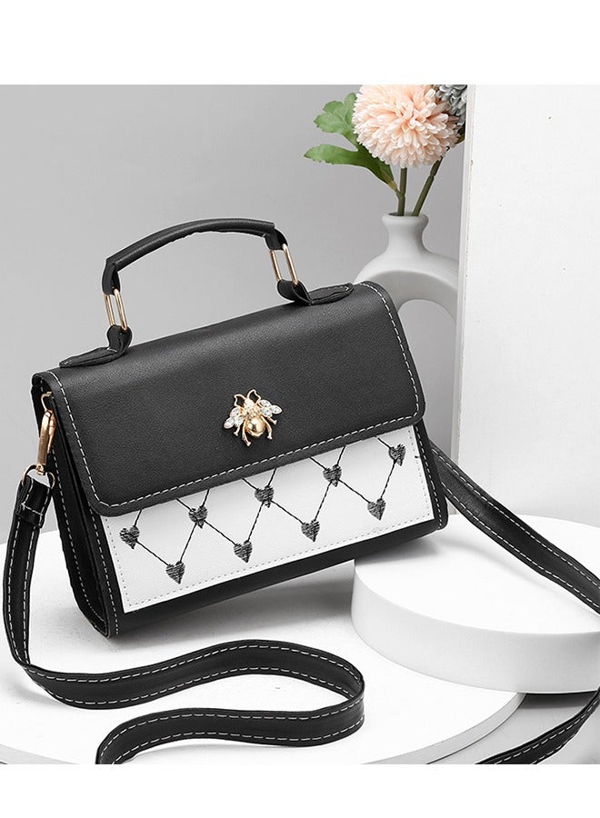 DUNISO Crossbody bag for women,magnetic button shoulder bag，PU leather handbag bag，with adjustable shoulder strap,suitable for shopping, dating, travel and work，20*15*6cm  - Image 4
