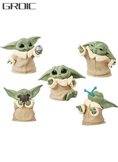 GROIC 6 PCS Star Wars Baby Yoda Gifts, 2.2-Inch Baby Yoda Doll Toys for Kids, Baby Yoda Action Figure, Baby Yoda Figurine for Home Decoration, Desk Decoration,Shelf Decoration  - Image 1