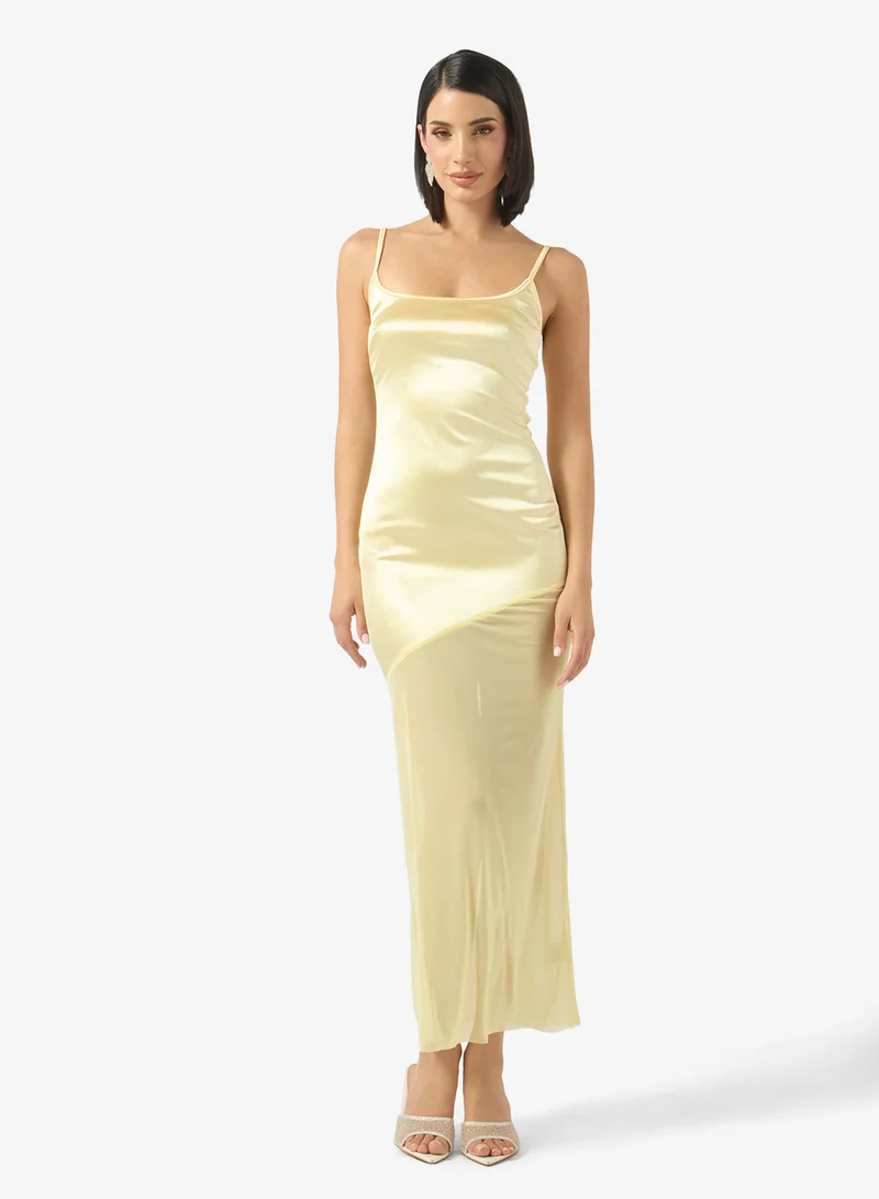 جينجر Satin Slip Dress
