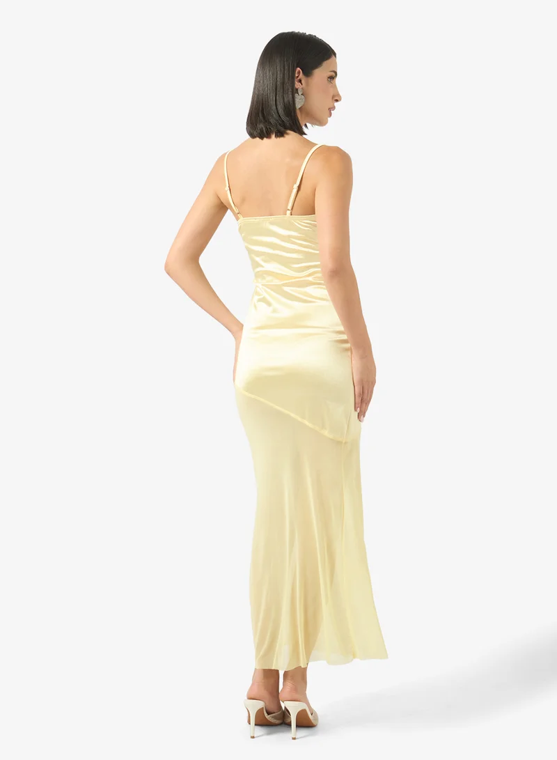 جينجر Satin Slip Dress