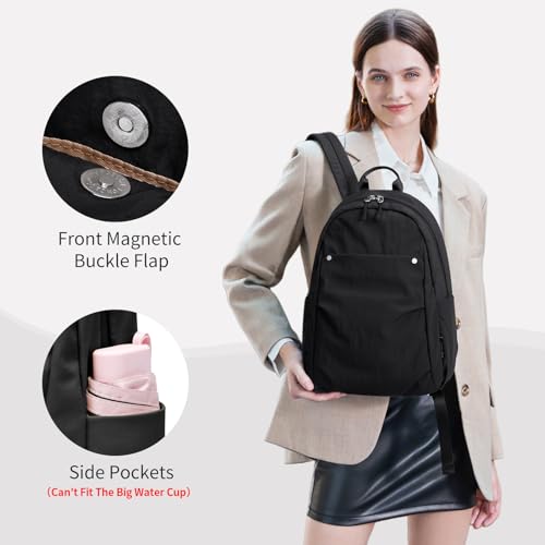 GOLF QUALITY Mini Backpack for Women Fashion Small Backpack Purse Lightweight Daypack for Work Trave DailyBlack - Image 3
