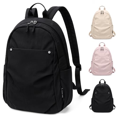 GOLF QUALITY Mini Backpack for Women Fashion Small Backpack Purse Lightweight Daypack for Work Trave DailyBlack - Image 1