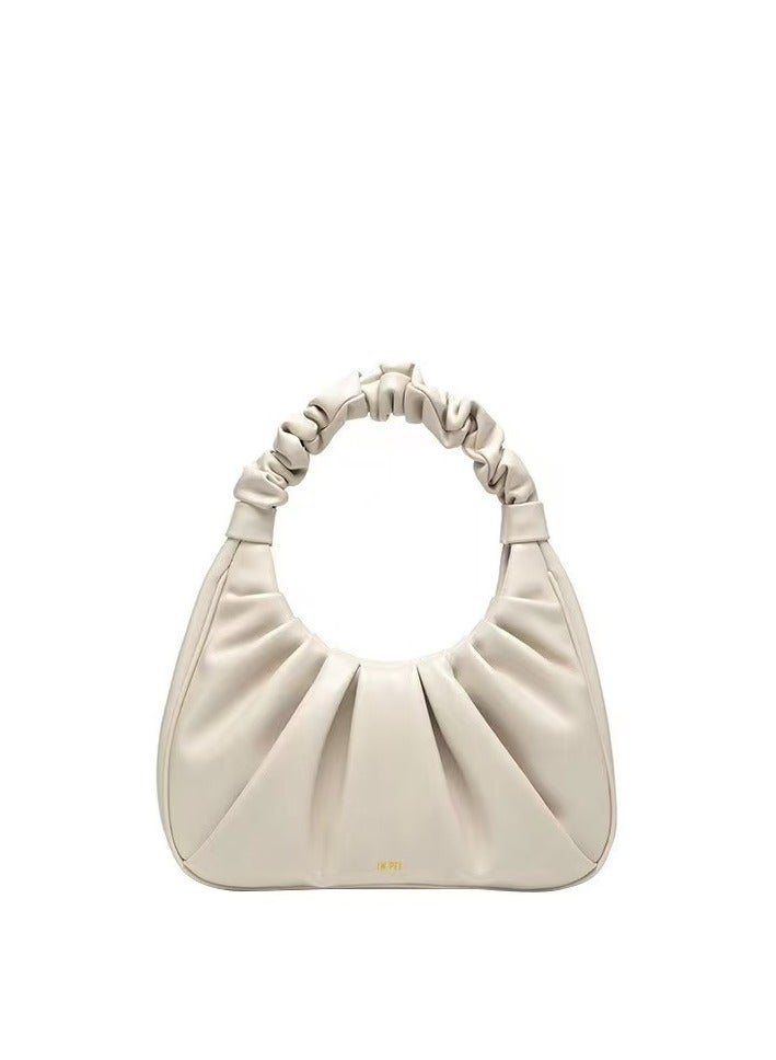 JW PEI JW PEI Cloud Bag GABBI - White color, pleated design, elegant and sophisticated style for women, underarm bag, clutch bag  - Image 1