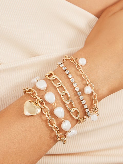 ستيلاي طقم 5 أساور مزينة