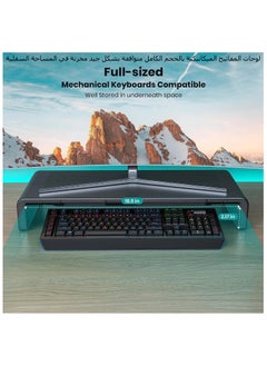 أولماستر حامل شاشة كمبيوتر مكتبي مرتفع لسطح المكتب المنزلي  - Image 3