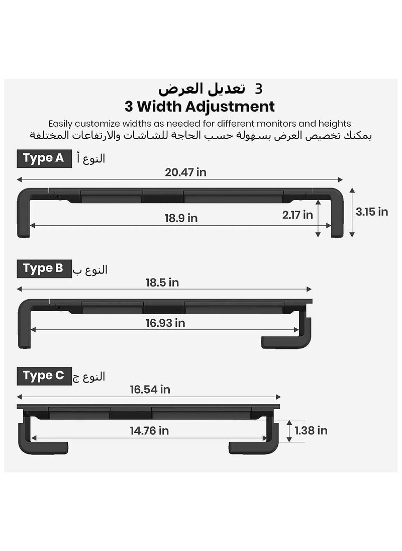 أولماستر - حامل شاشة كمبيوتر مكتبي مرتفع لسطح المكتب المنزلي - Image 1