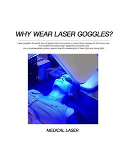 Realfrog Fda Approval Goggle For Ipl Laser Safety Glasses Red Light Therapy And Laser Hair Removal Treatment, Beauty Patient Protective Eye Goggle For Ipl, Laser, Led, Uv Lamp Treatment (2 Pack)  - Image 2
