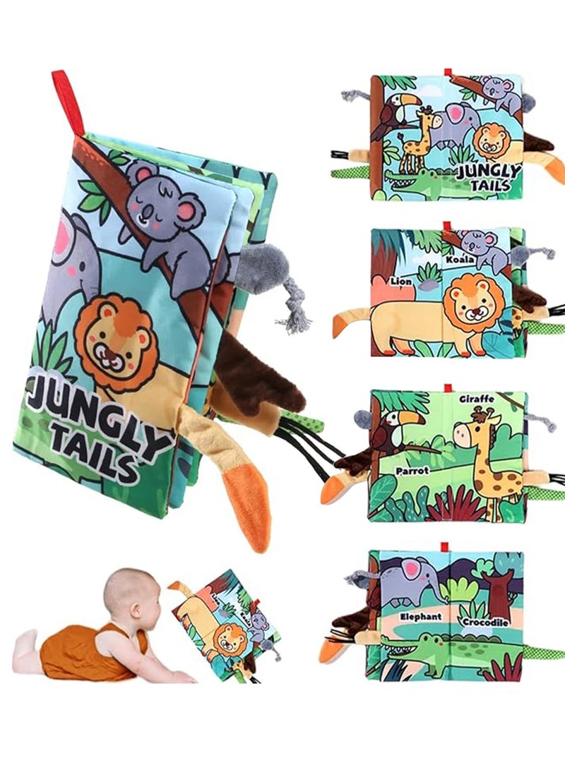 Baby Sensory Soft Cloth Books Toys for Babies 0-12 Months Infant Tummy Time Toy High Contrast Sensory Toys Touch Feel Book Babies Travel Toy Gifts for Boy Girl Baby Shower Birthday Gifts  - Image 1