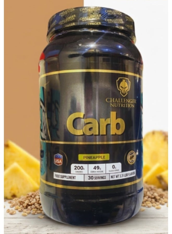 CHALLENGER NUTRITION -CARB PINEAPPLE -30 SERVINGS-1.5 KG - Image 1