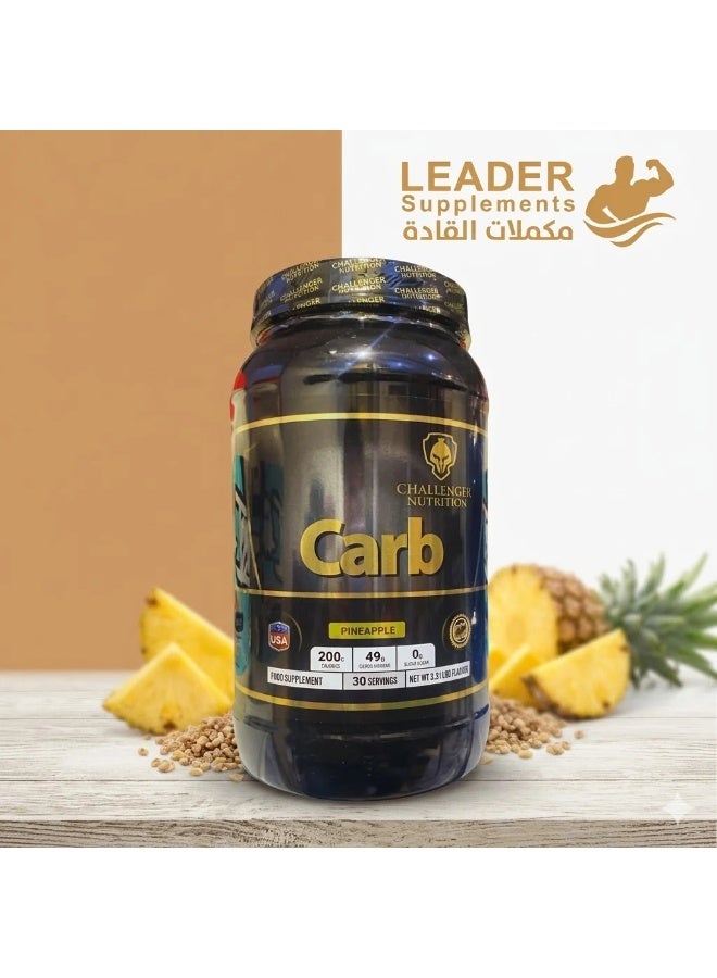 CHALLENGER NUTRITION -CARB PINEAPPLE -30 SERVINGS-1.5 KG - Image 2