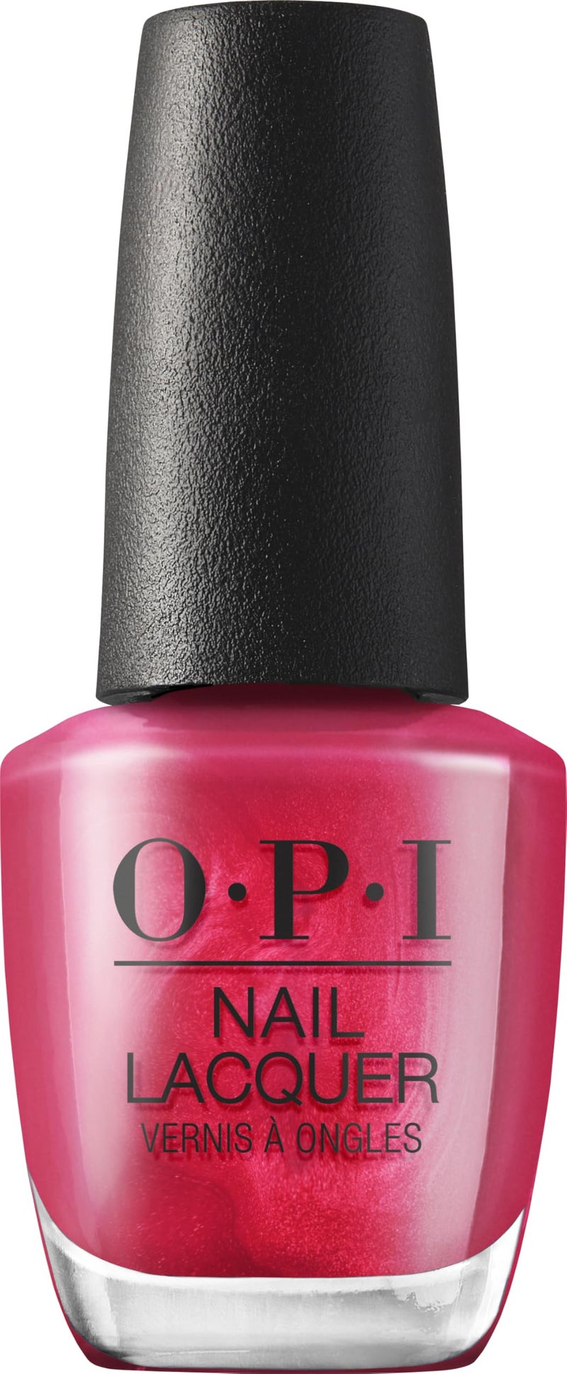 OPI Nail Lacquer 15 Minutes of Flame  Opaque Bright Pink Shimmer Chip Resistant Nail Polish  Hollywood Collection