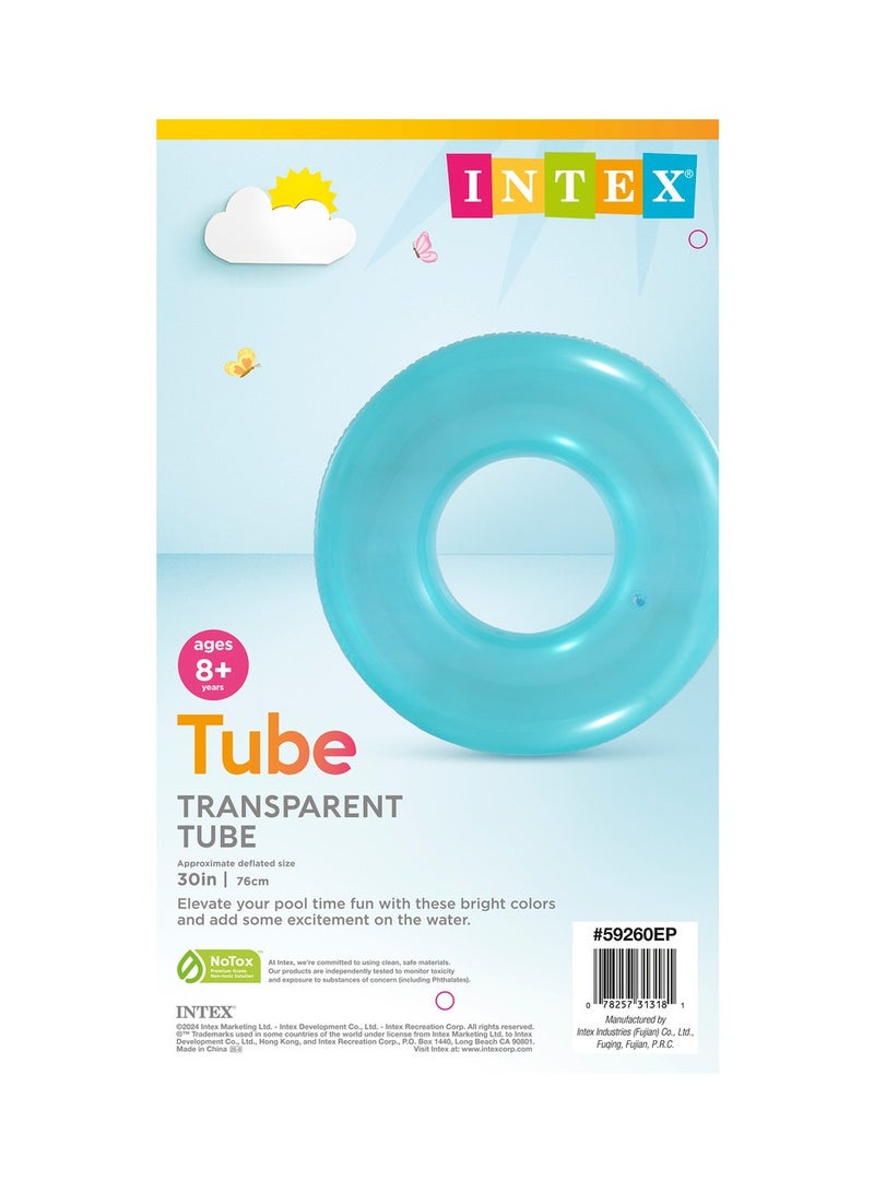 انتكس أنبوب سباحة شفاف قابل للنفخ 76 × 30 سم - Image 3