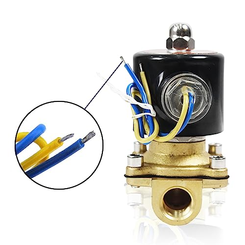 BACOENG VITON 3/4" Brass Electric Solenoid Valve, 12V DC Normally Closed - Image 4