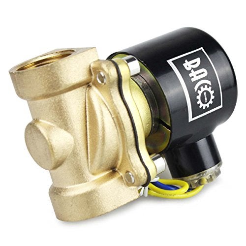 BACOENG VITON 3/4" Brass Electric Solenoid Valve, 12V DC Normally Closed - Image 5
