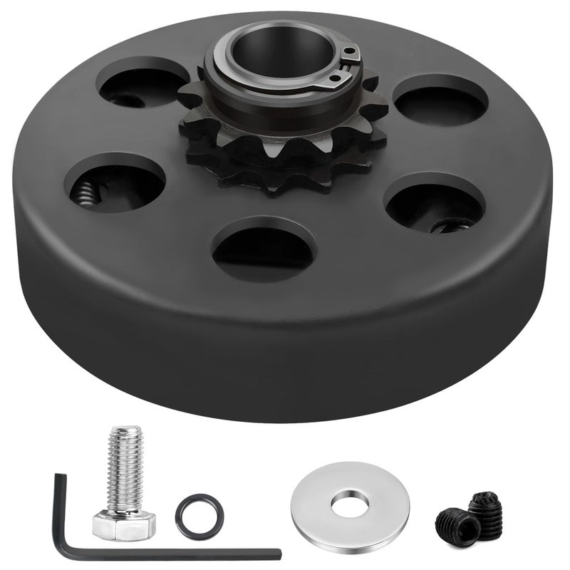 LotFancy Go Kart Clutch 3/4 Bore 12T for #35 Chain, Predator 212 Engine Centrifugal Clutch, with Screws Allen Wrench Clutch Bolts and Nuts Kit - Image 1