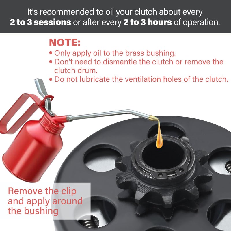 LotFancy Go Kart Clutch 3/4 Bore 12T for #35 Chain, Predator 212 Engine Centrifugal Clutch, with Screws Allen Wrench Clutch Bolts and Nuts Kit - Image 4