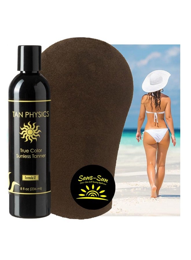 Tan Physics Self Tanner, 8 Fl oz with Tanning Mitt - Tan Physics True Color Sunless Tanner - Tan Physics Sunless Tanner - Self Tanners Best sellers - Fake Tan, Quick Tan & Sunless Tan - Image 3