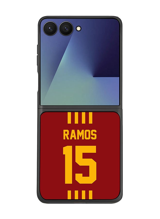 Stylizedd For Samsung Galaxy Z Flip7 Case,Slim fit Camera Protection, Shockproof Thin Phone cover  - Football - Spain ,  Ramos
