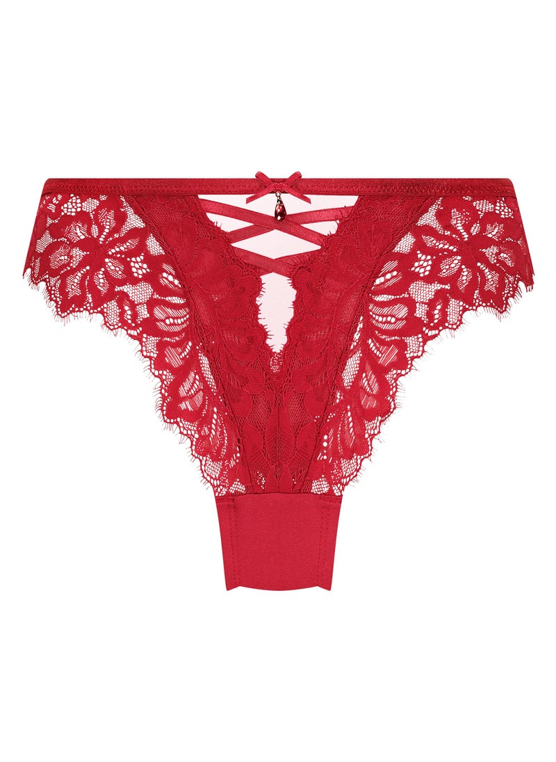 hunkemoller Lace High Leg Brief  - Image 3