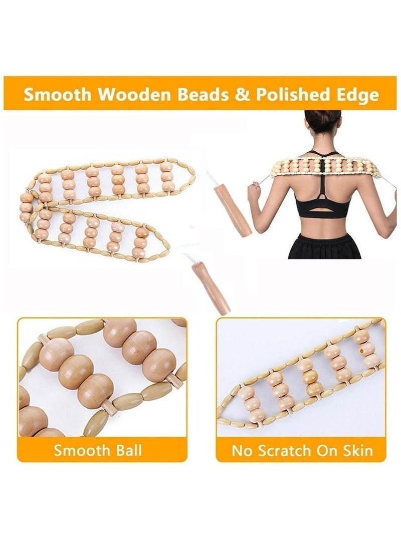6-in-1 Wood Therapy Massage Tools – Lymphatic Drainage Massager Kit Wooden Massager Body Sculpting Tools for Muscle Pain Relief - Image 4