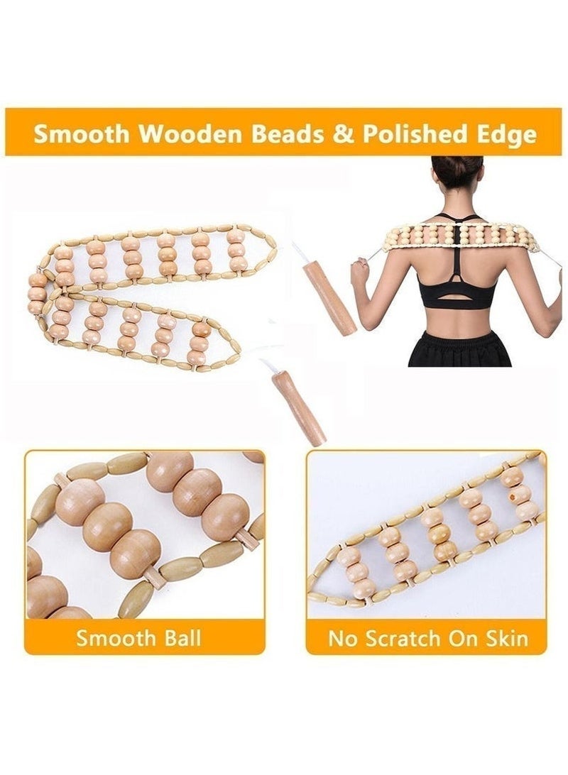 6-in-1 Wood Therapy Massage Tools – Lymphatic Drainage Massager Kit Wooden Massager Body Sculpting Tools for Muscle Pain Relief - Image 5
