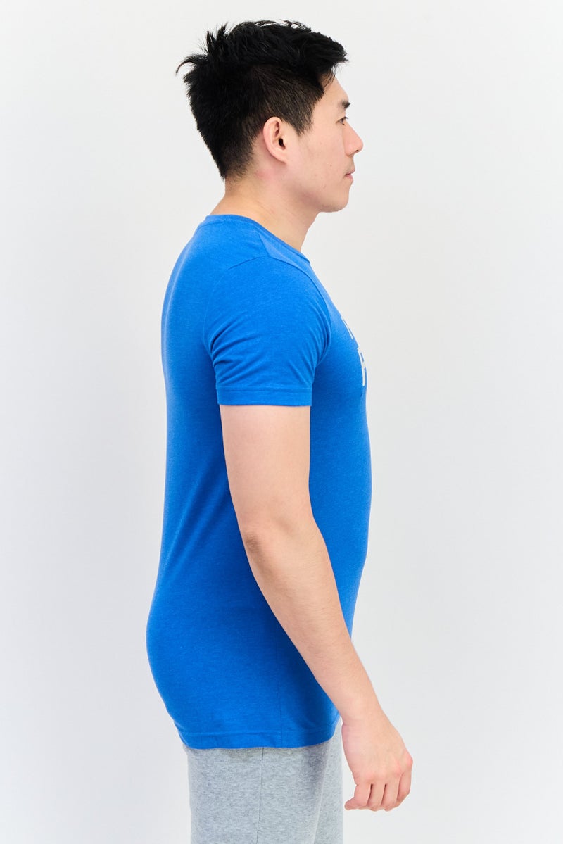 PUMA تي شيرت رياضي للرجال بأكمام قصيرة، أزرق - Image 3