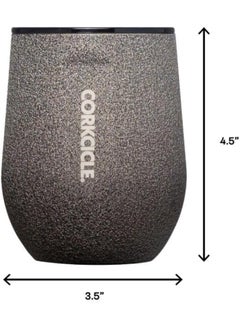 CORKCICLE Corkcicle Stemless Insulated Wine Glass Tumbler, Steel Shadow, 12 oz  - Image 2