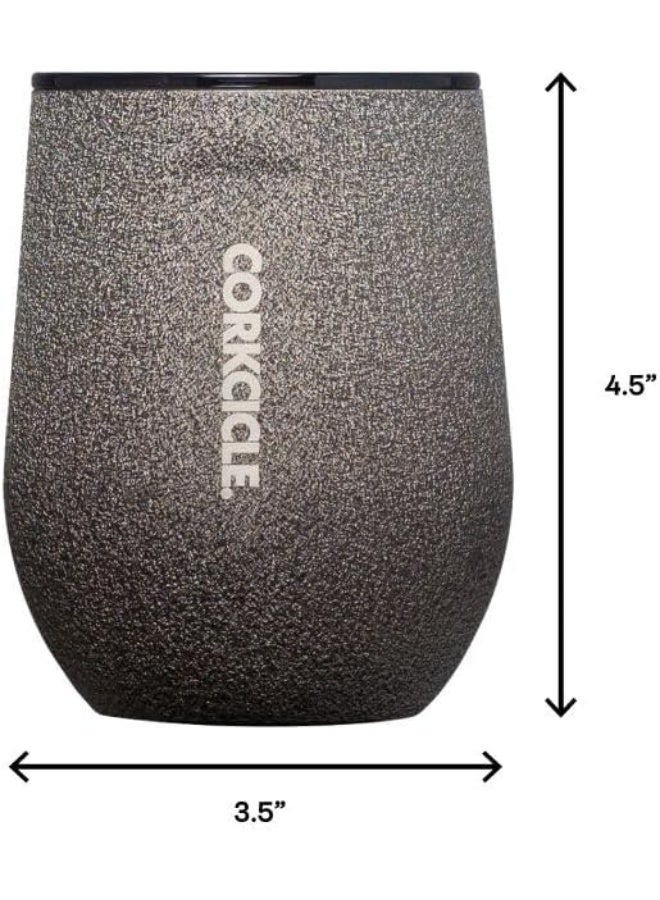 Corkcicle Stemless Insulated Wine Glass Tumbler, Steel Shadow, 12 oz - Image 2