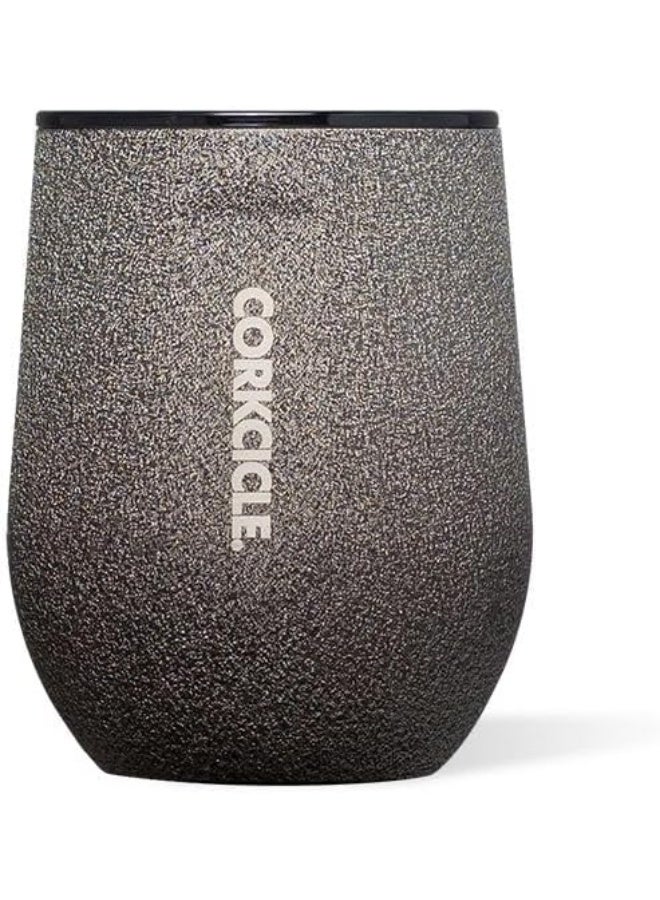 Corkcicle Stemless Insulated Wine Glass Tumbler, Steel Shadow, 12 oz - Image 1