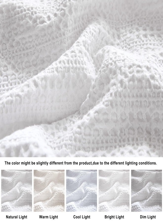 WDCOZY طقم غطاء لحاف قطني أبيض مقاس كوين من WDCOZY - Image 4