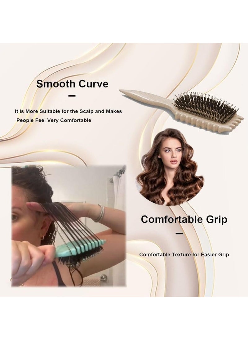 Generic - 2024 Newest Bounce Curl Brush,Bounce Curl Defining Brush,Curl Defining Brush,Hair Brush Styling Brush,Shaping and Defining Curls for Women Girls (Color : Green) - Image 1